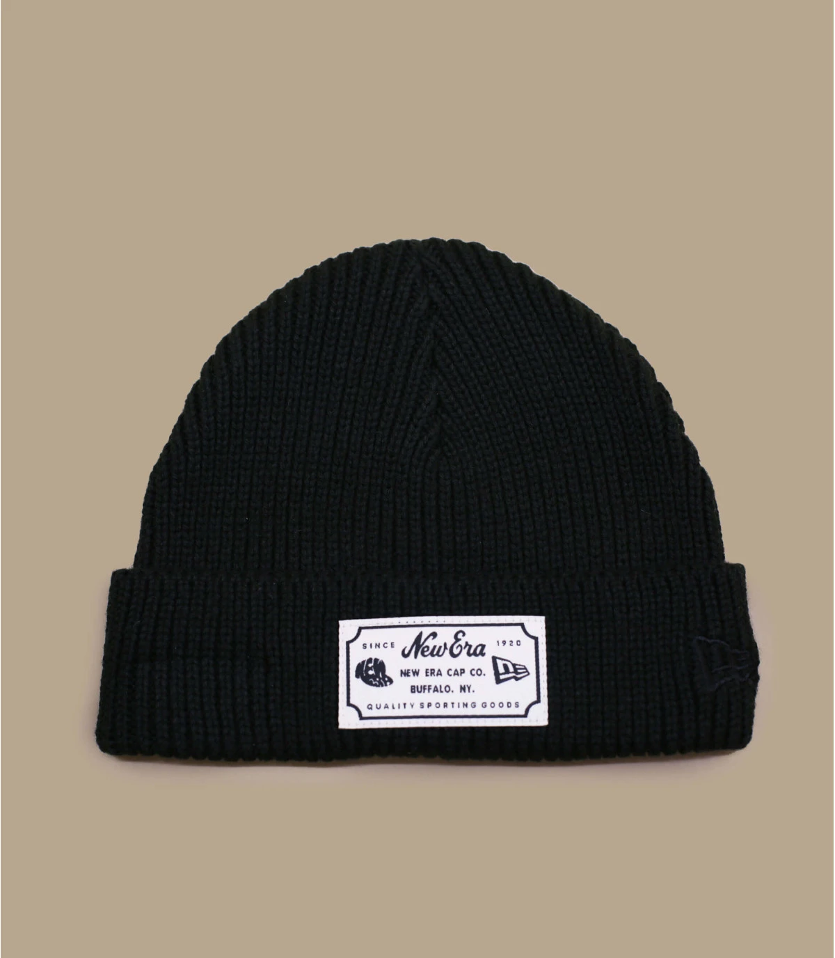 NEW ERA NE Patch Short Cuff Beanie Black 4 NEW ERA NE Patch Short Cuff Beanie Black – Image 2