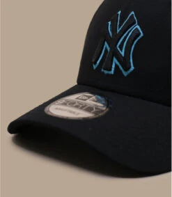 NEW ERA Neon Outline 9Forty NY Black Neon Blue -Monde Chapeau neon outline 9forty ny black neon blue 2