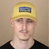 Patagonia P6 Logo Lopro Trucker Surfboard Yellow -Monde Chapeau p6 logo lopro trucker surfboard yellow