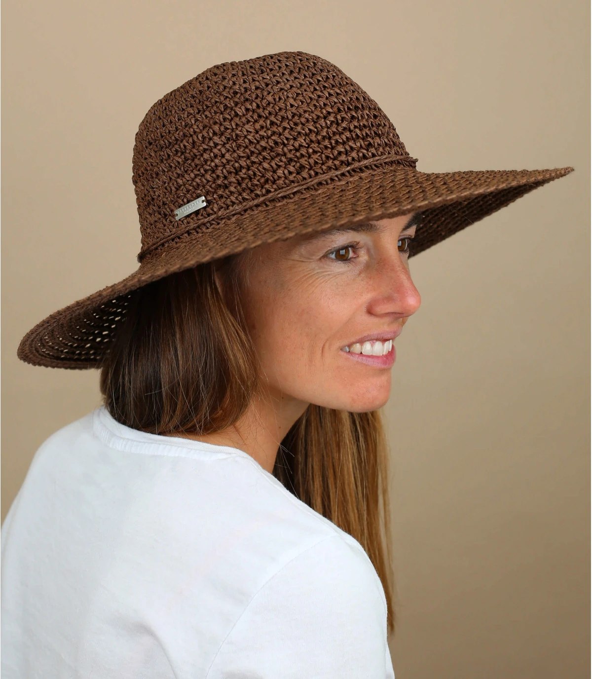 Seeberger Paper Crochet Floppy Olive 3 Seeberger Paper Crochet Floppy Olive