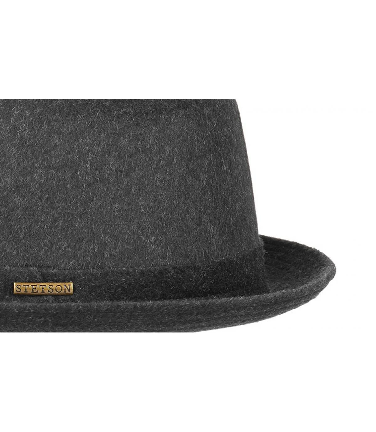 Stetson Pork Pie Baltimore Wool Grey 5 Stetson Pork Pie Baltimore Wool Grey – Image 3