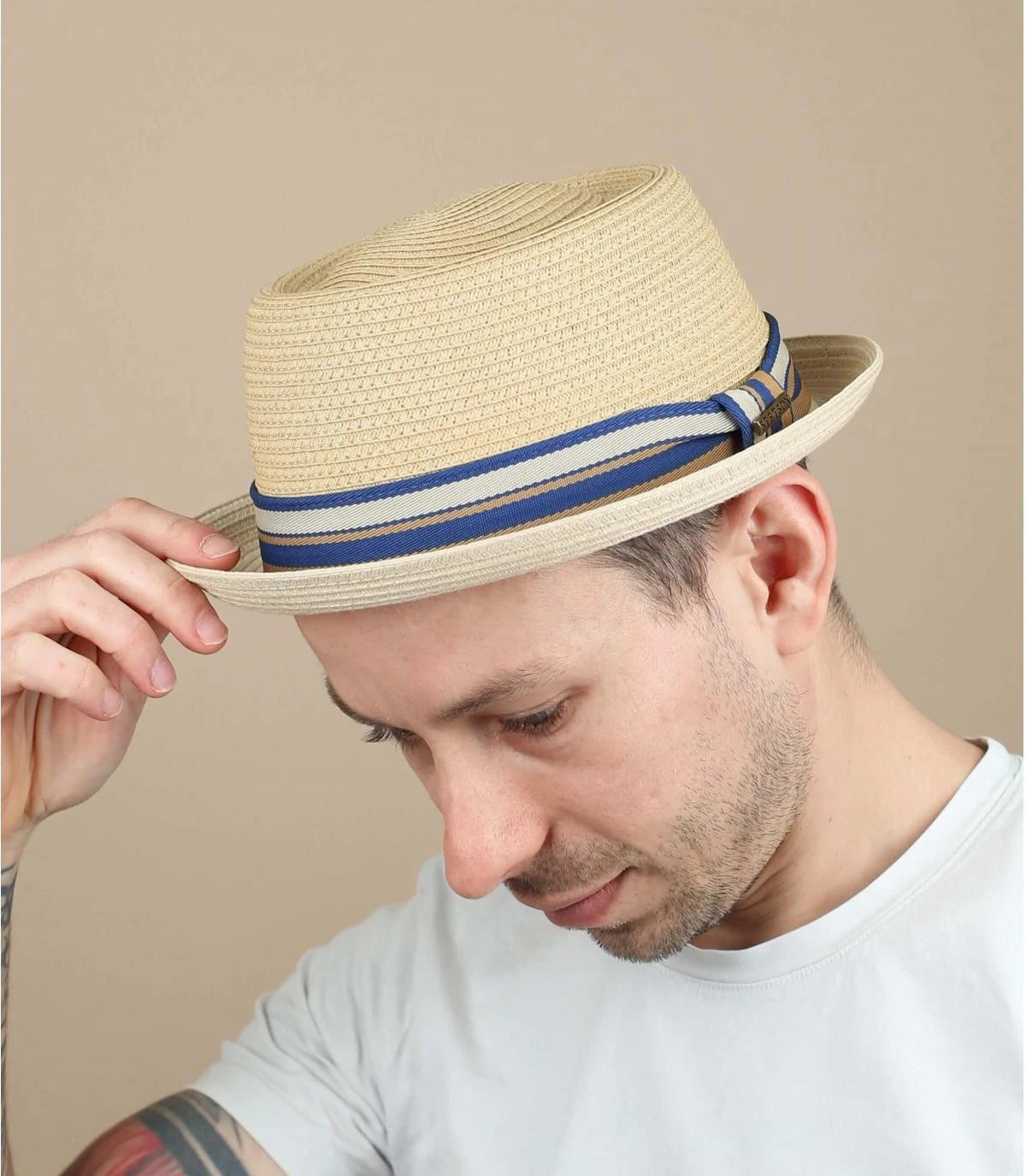 Stetson Pork Pie Toyo Beige 3 Stetson Pork Pie Toyo Beige