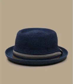 Stetson Pork Pie Toyo Blue -Monde Chapeau pork pie toyo blue 3