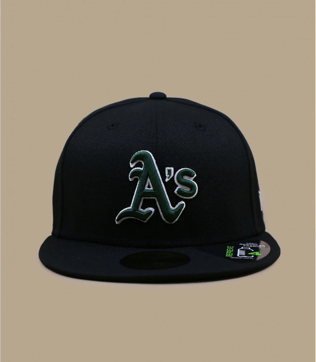 NEW ERA Repreve 5950 Athletics Black 4 NEW ERA Repreve 5950 Athletics Black – Image 2