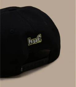 HUF Roasted Unstructured Snpaback Black -Monde Chapeau roasted unstructured snpaback black 3