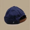 Seal Navy 2 Seal Navy -Monde Chapeau seal navybonnet20docker20bleu20cuir20Seal20navy