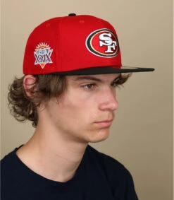 NEW ERA Side Patch 5950 49ers Scarlet 13 NEW ERA Side Patch 5950 49ers Scarlet -Monde Chapeau side patch 5950 49ers scarlet 5