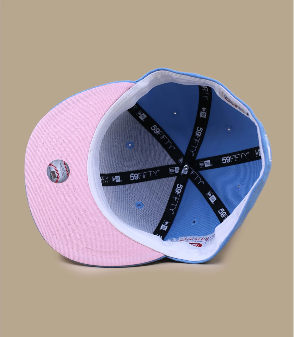 NEW ERA Side Patch 5950 Chicago Cubs Sky Pink 7 NEW ERA Side Patch 5950 Chicago Cubs Sky Pink – Image 5