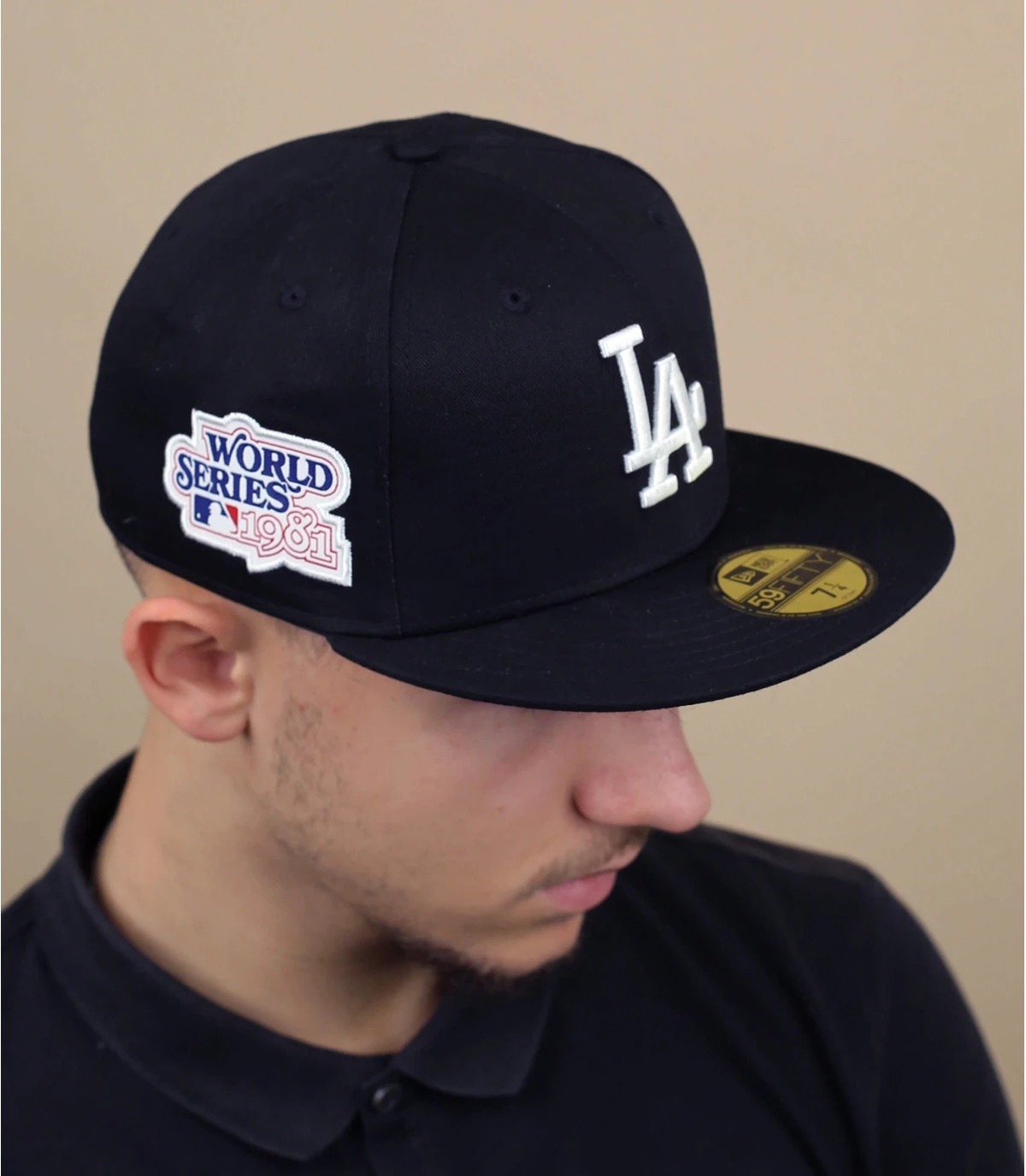 NEW ERA Side Patch 5950 LA Black 3 NEW ERA Side Patch 5950 LA Black