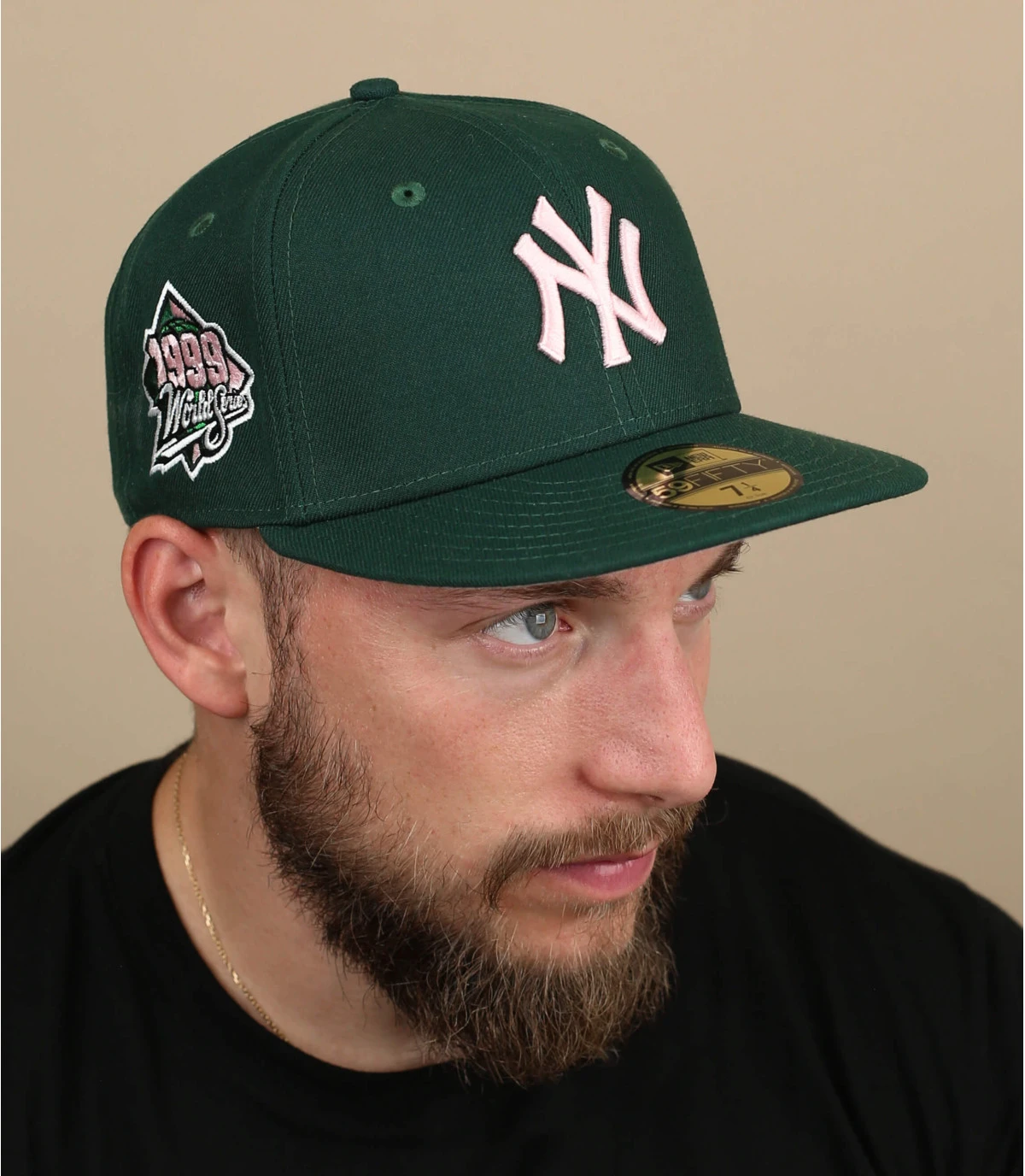 NEW ERA Side Patch 5950 NY Green & Pink 3 NEW ERA Side Patch 5950 NY Green & Pink