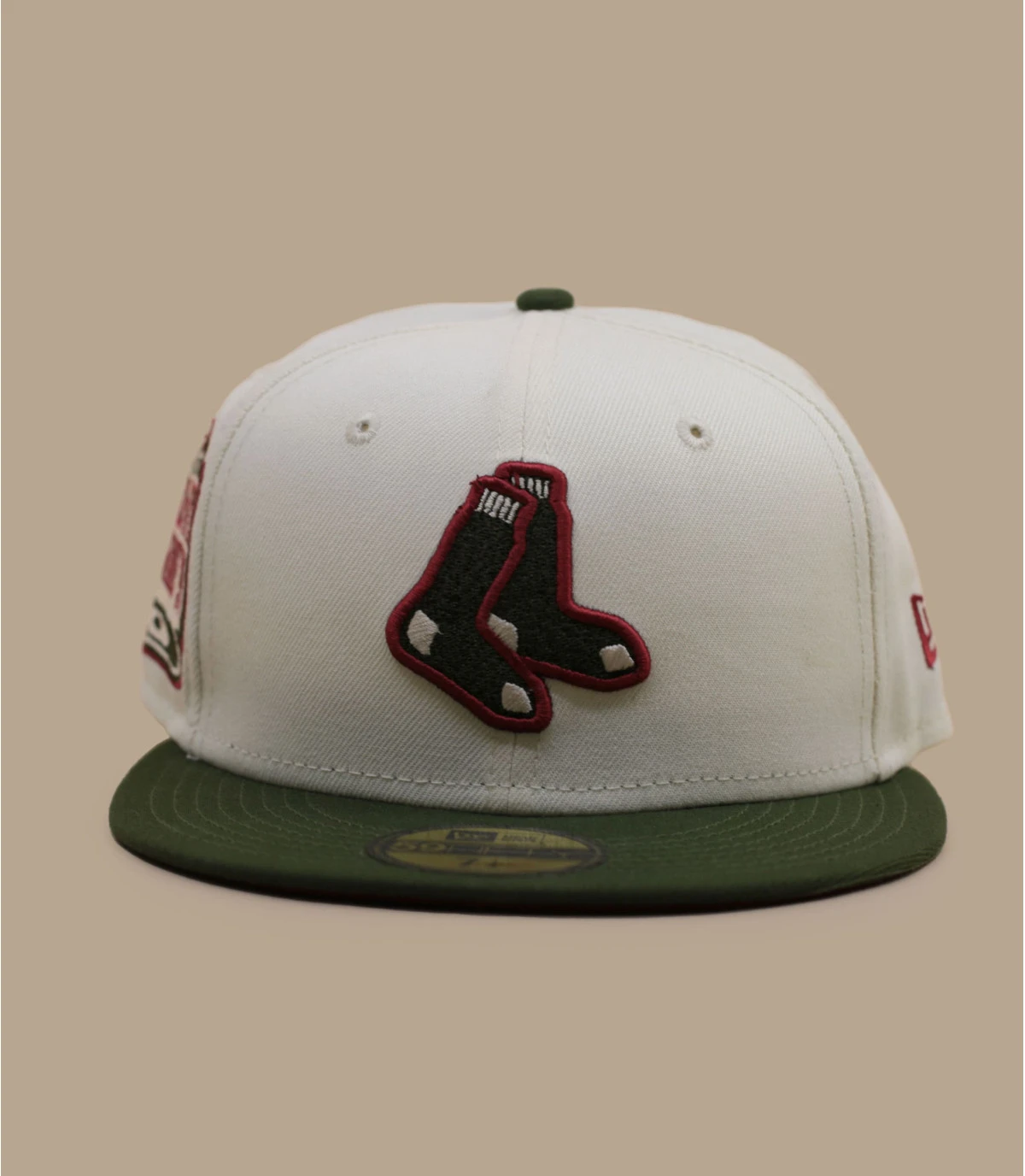 NEW ERA Side Patch 59Fifty Boston Red Sox Chrome Olive 4 NEW ERA Side Patch 59Fifty Boston Red Sox Chrome Olive – Image 2