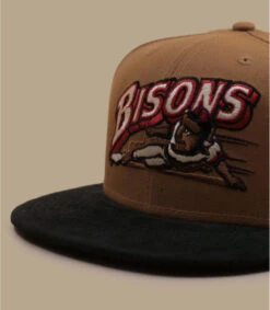 NEW ERA Side Patch 59Fifty Buffalo Bisons Bronze Black Corduroy -Monde Chapeau side patch 59fifty buffalo bisons bronze black corduroy 2