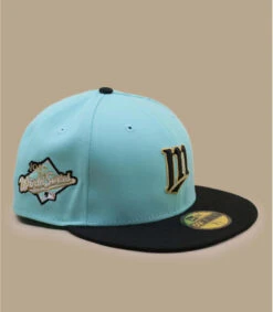 NEW ERA Side Patch 59Fifty Minnesota Twins Blue Tint Black -Monde Chapeau side patch 59fifty minnesota twins blue tint black 2