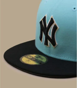 NEW ERA Side Patch 59Fifty New York Yankees Blue Tint Black -Monde Chapeau side patch 59fifty new york yankees blue tint black 2