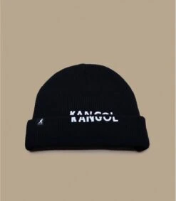 Kangol Sliced Peak Beanie Black -Monde Chapeau sliced peak beanie black 1