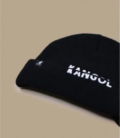Kangol Sliced Peak Beanie Black -Monde Chapeau sliced peak beanie black 2