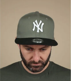 NEW ERA Snapback Colour Block NY 950 Olive Black