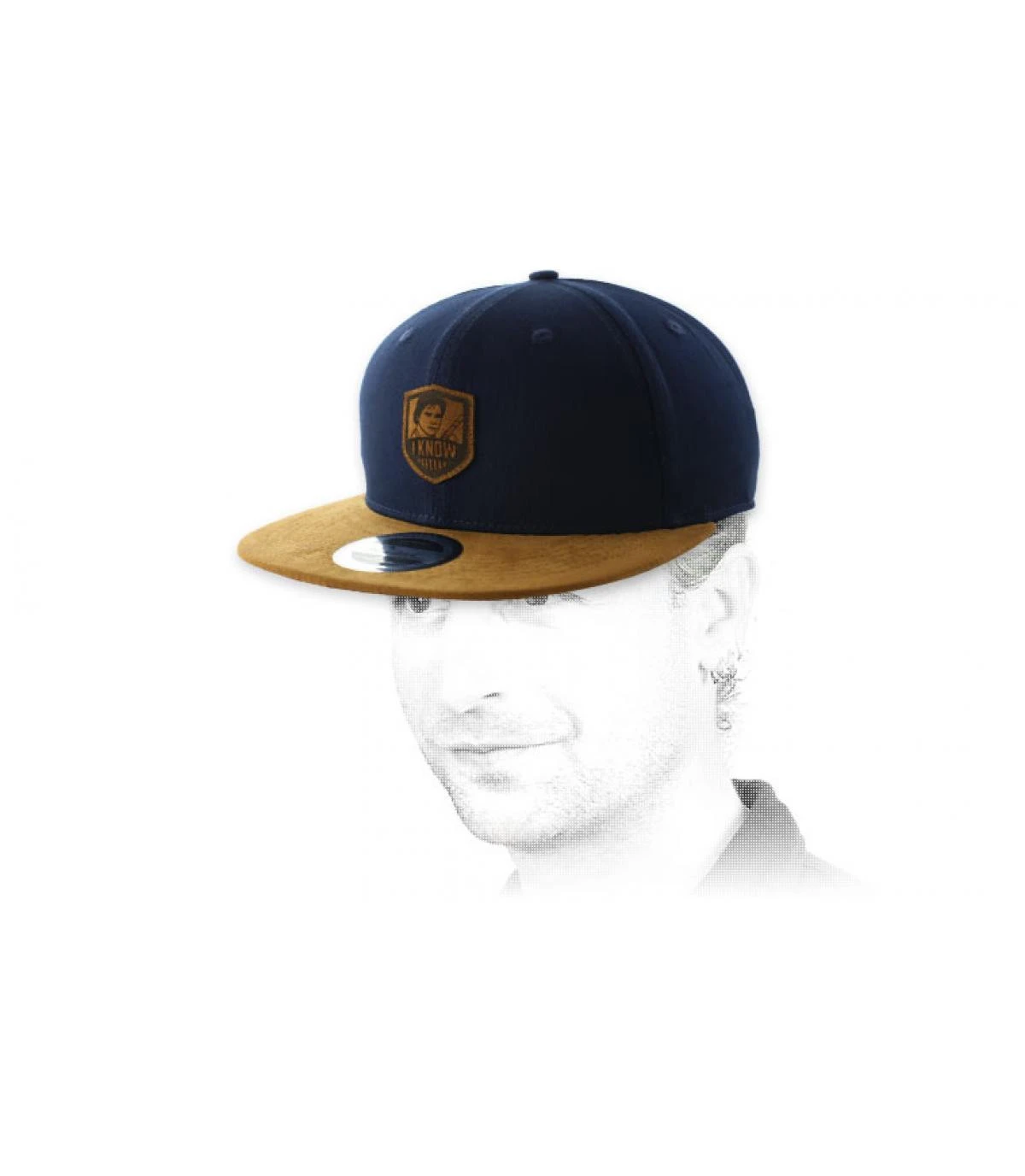 Snapback I Know Navy Suede 3 Snapback I Know Navy Suede