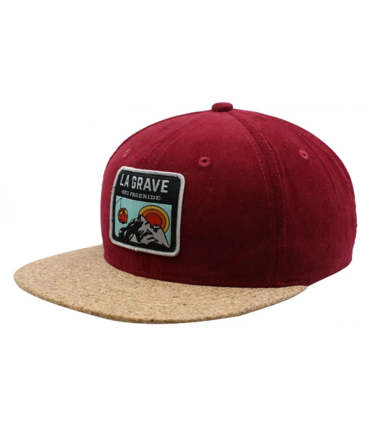 Snapback La Grave Burgundy Cork 4 Snapback La Grave Burgundy Cork – Image 2