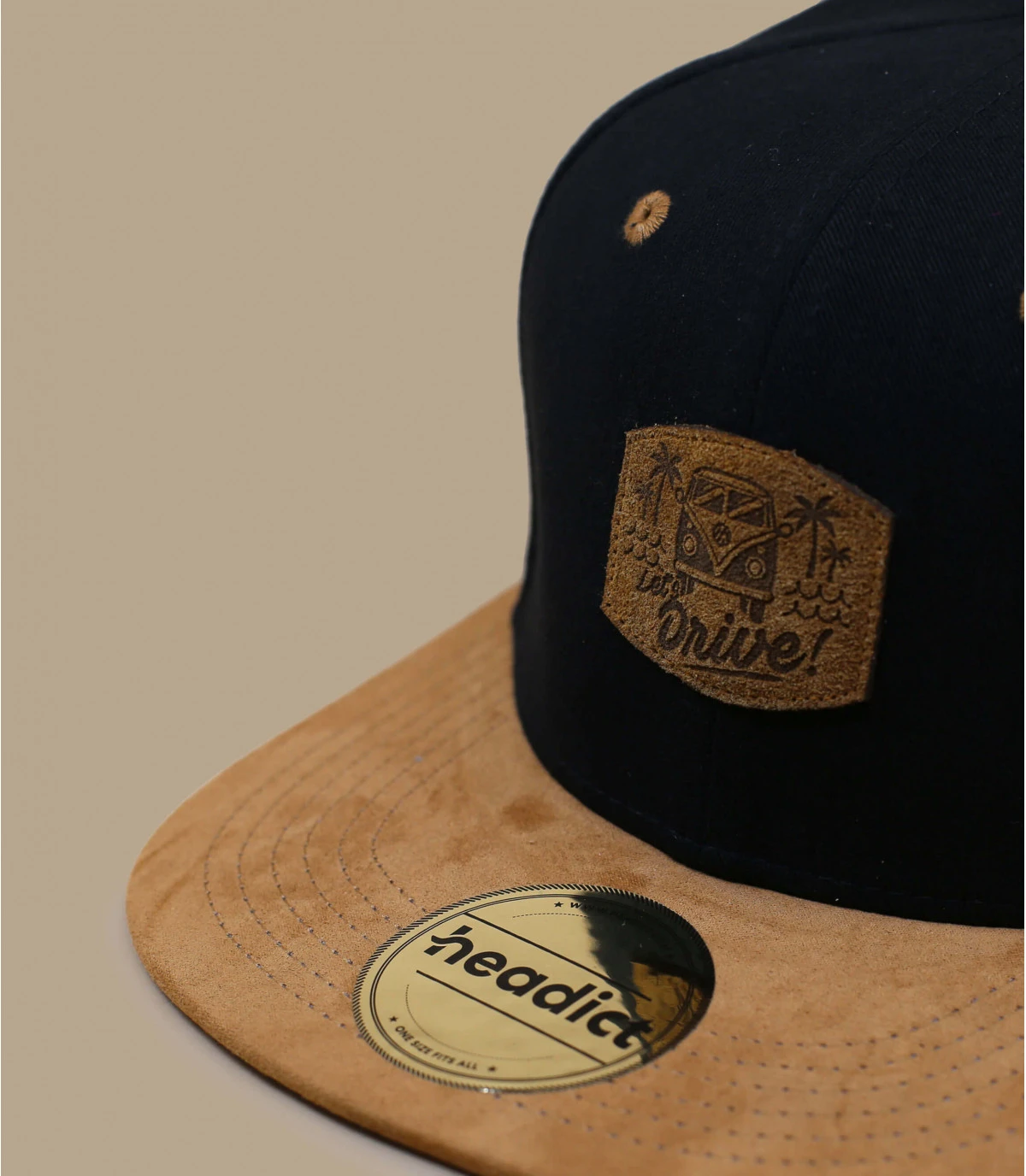 Snapback Let's Drive Black Brown 4 Snapback Let's Drive Black Brown – Image 2