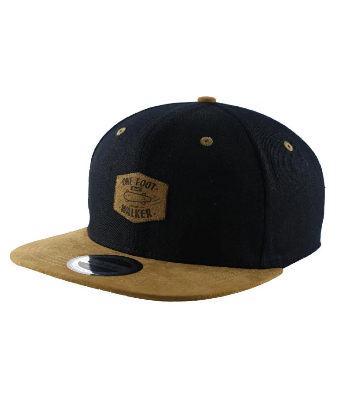 Snapback One Foot Walker Black Brown 4 Snapback One Foot Walker Black Brown – Image 2