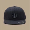 Volcom Snapback Quarter Twill Charcoal Heather -Monde Chapeau snapback quarter twill charcoal heather