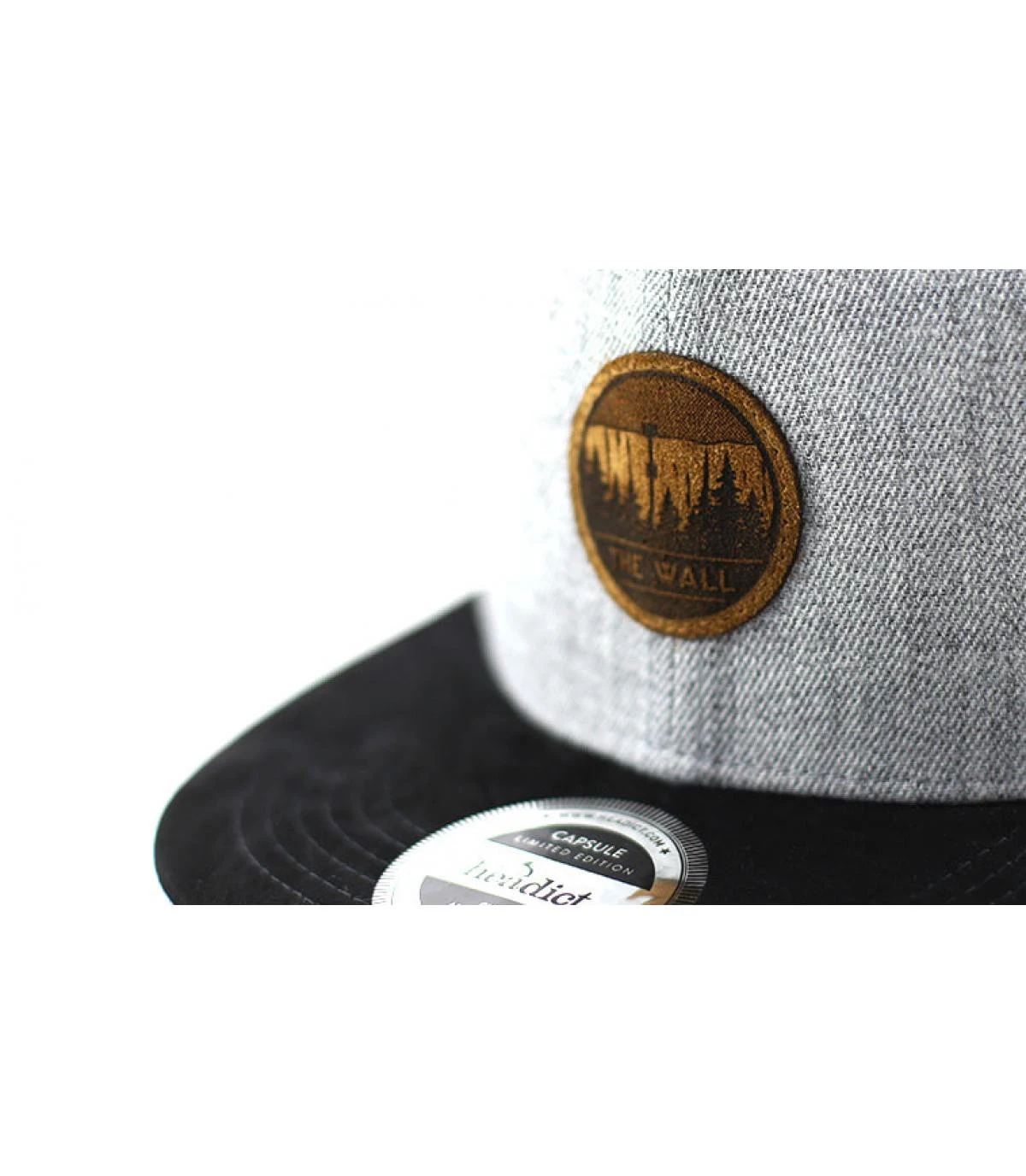Snapback The Wall Grey Black 5 Snapback The Wall Grey Black – Image 3