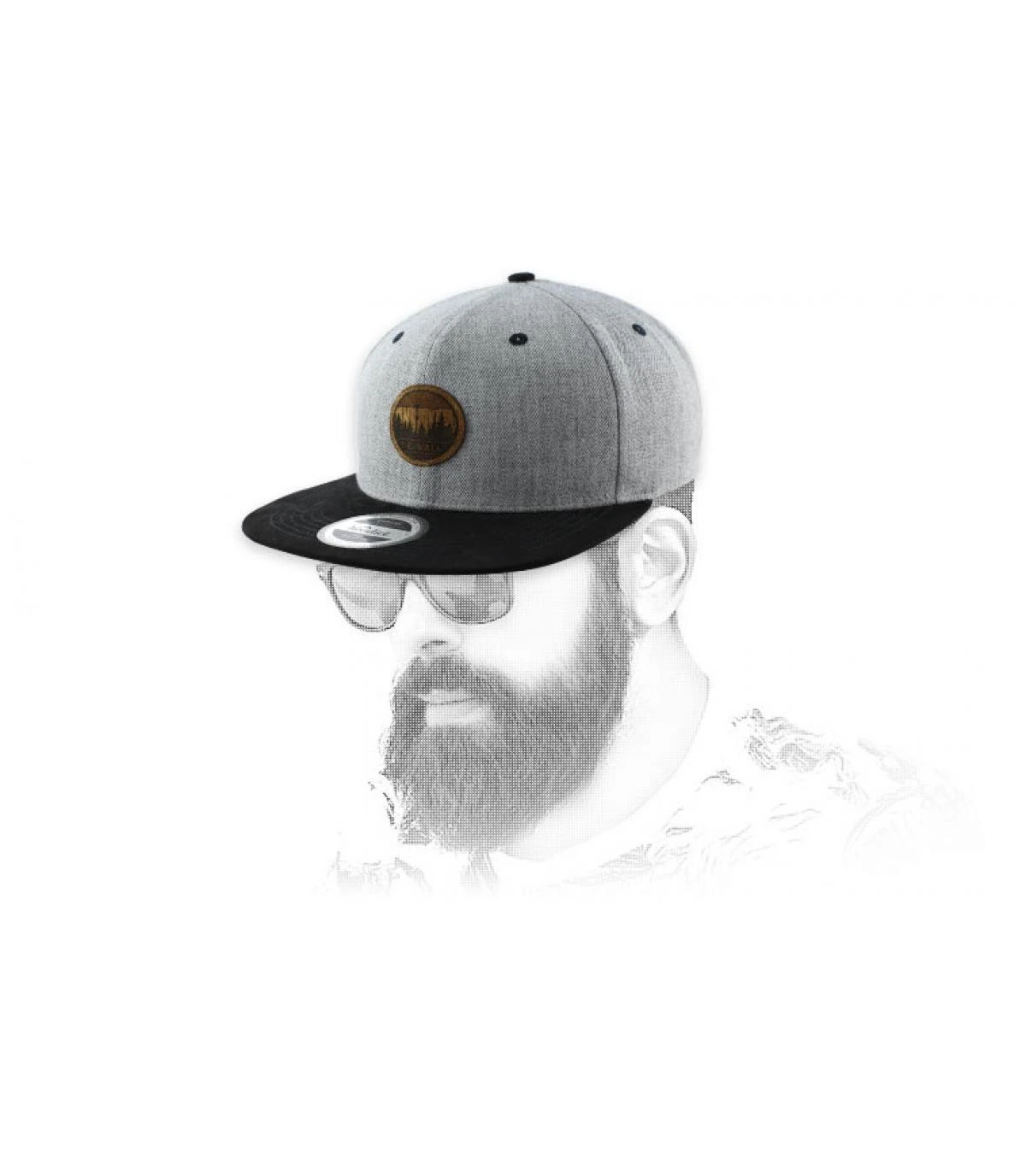 Snapback The Wall Grey Black 3 Snapback The Wall Grey Black