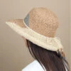 Stella Beige 1 Stella Beige -Monde Chapeau stella beigecapeline20paille20multicolore20Stella20beige