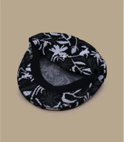 Kangol Street Floral 504 Black -Monde Chapeau street floral 504 black 4