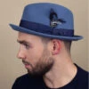 Bailey Tino Vintage Blue 1 Bailey Tino Vintage Blue -Monde Chapeau tino vintage blue