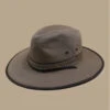 Stetson Traveller Cotton Brown 2 Stetson Traveller Cotton Brown -Monde Chapeau traveller cotton brown