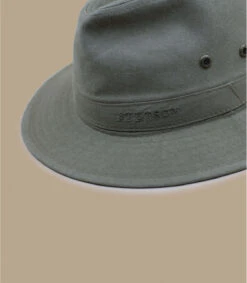 Monde Chapeau -Monde Chapeau traveller delave organic cotton khaki 1