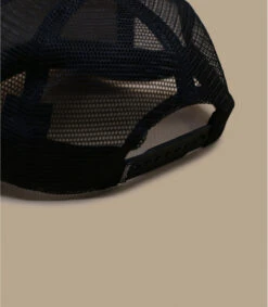 Trucker Blank Chambray Beige Black Brown Suede -Monde Chapeau trucker blank chambray beige black brown suede 2