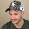 NEW ERA Trucker Seasonal Camo LA Olive -Monde Chapeau trucker seasonal camo la olive