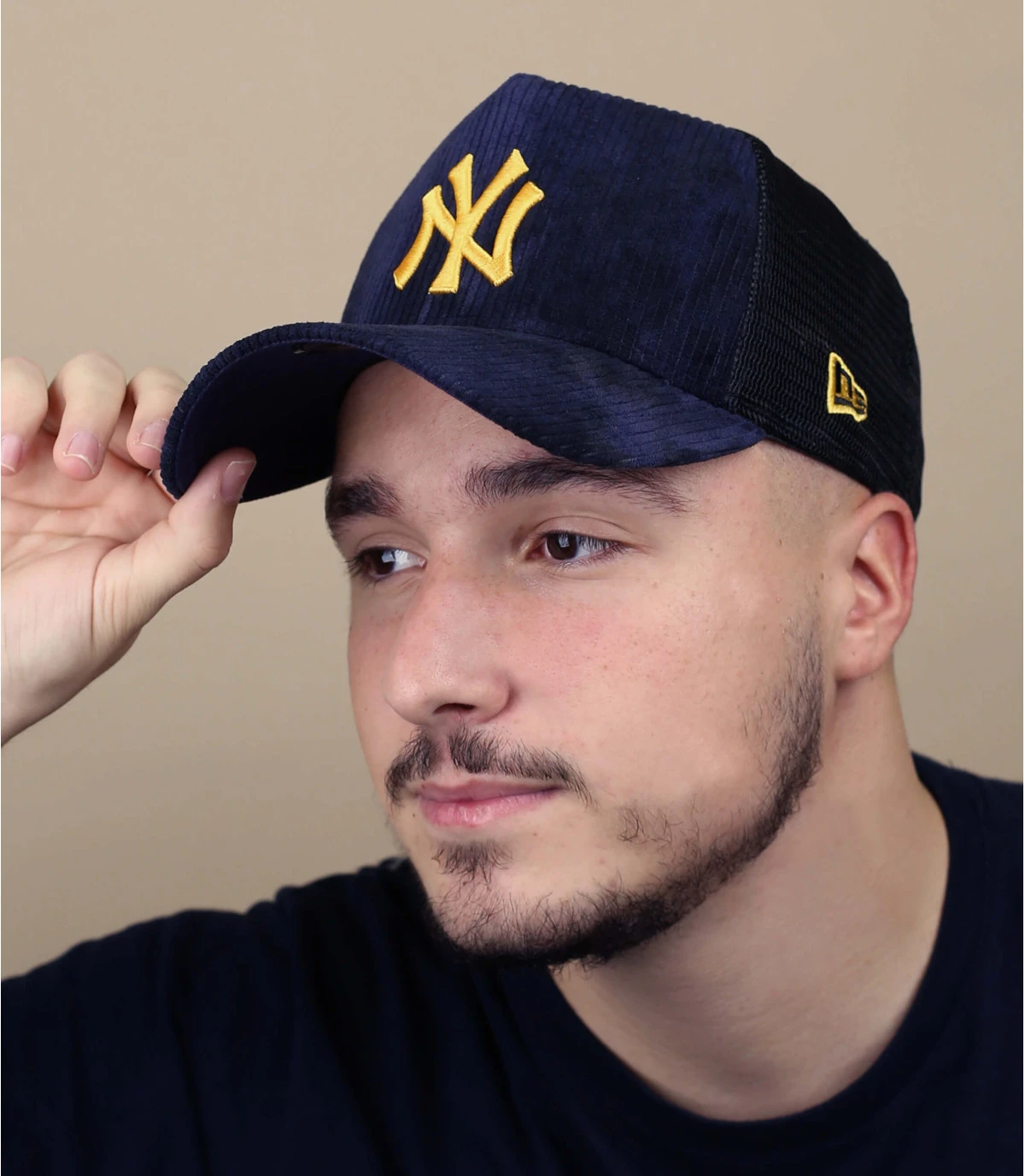 NEW ERA Trucker Tie Dye Cord NY Navy 3 NEW ERA Trucker Tie Dye Cord NY Navy