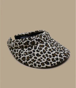 Monde Chapeau -Monde Chapeau visor leo print sand 1