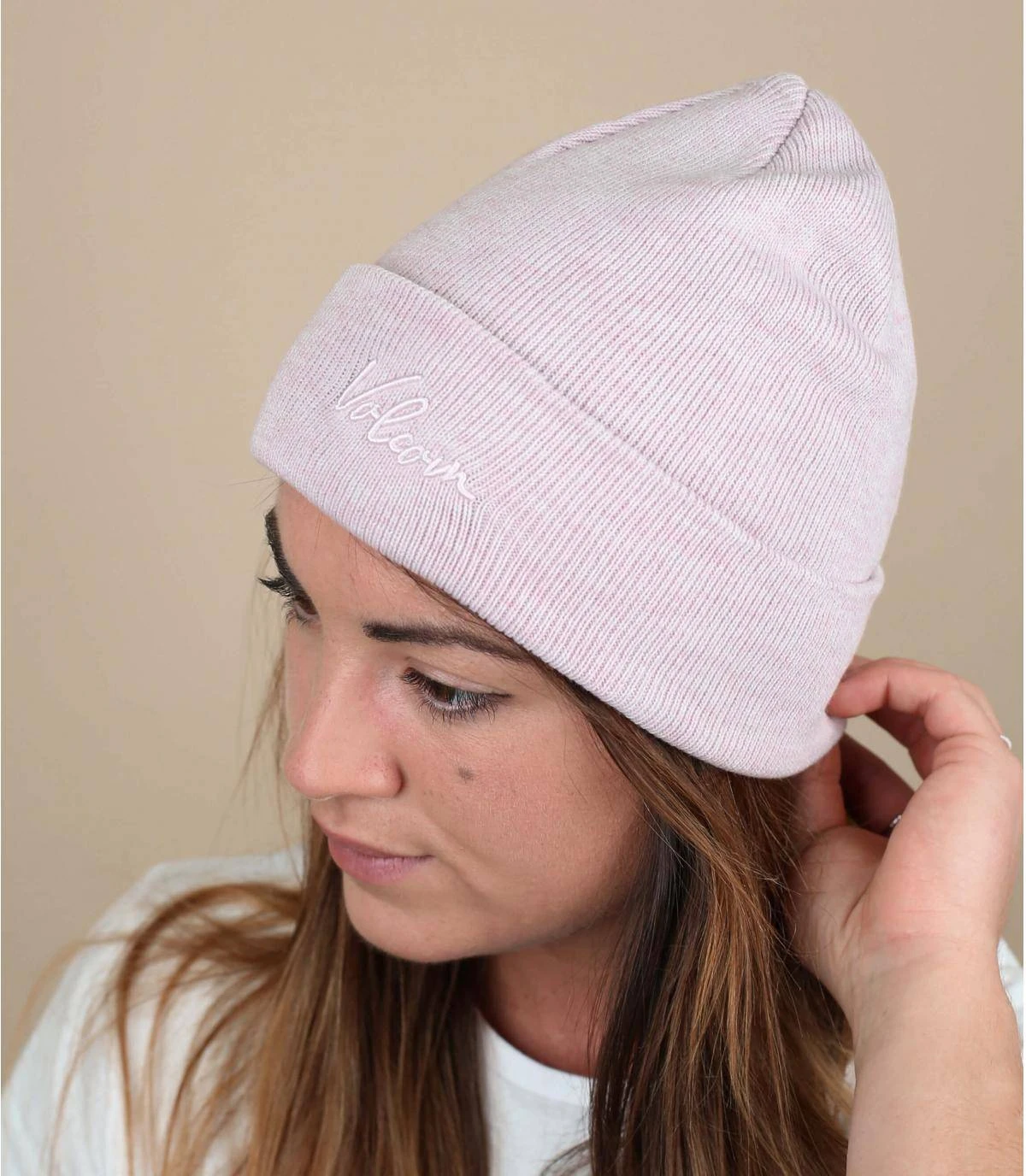 Volcom Wmn Favorite Beanie Hazey Pink 3 Volcom Wmn Favorite Beanie Hazey Pink