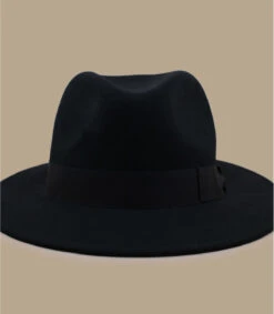 Borsalino Wool Felt Black 9 Borsalino Wool Felt Black -Monde Chapeau wool felt black 2