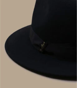 Borsalino Wool Felt Black 10 Borsalino Wool Felt Black -Monde Chapeau wool felt black 3