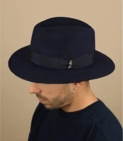 Borsalino Wool Felt Navy