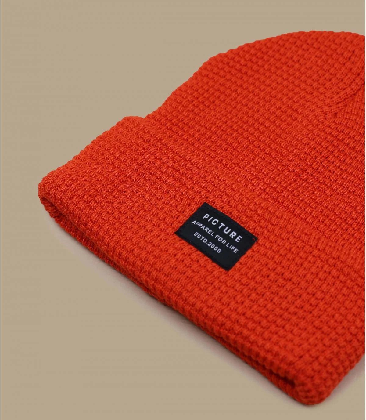 Picture York Beanie Orange 5 Picture York Beanie Orange – Image 3